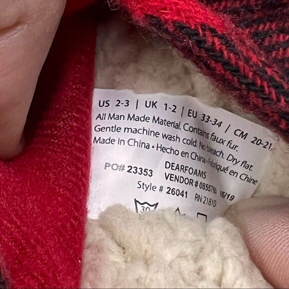 Dearfoams LiL Bear Kids Slippers 2-3 - Picture 6 of 7